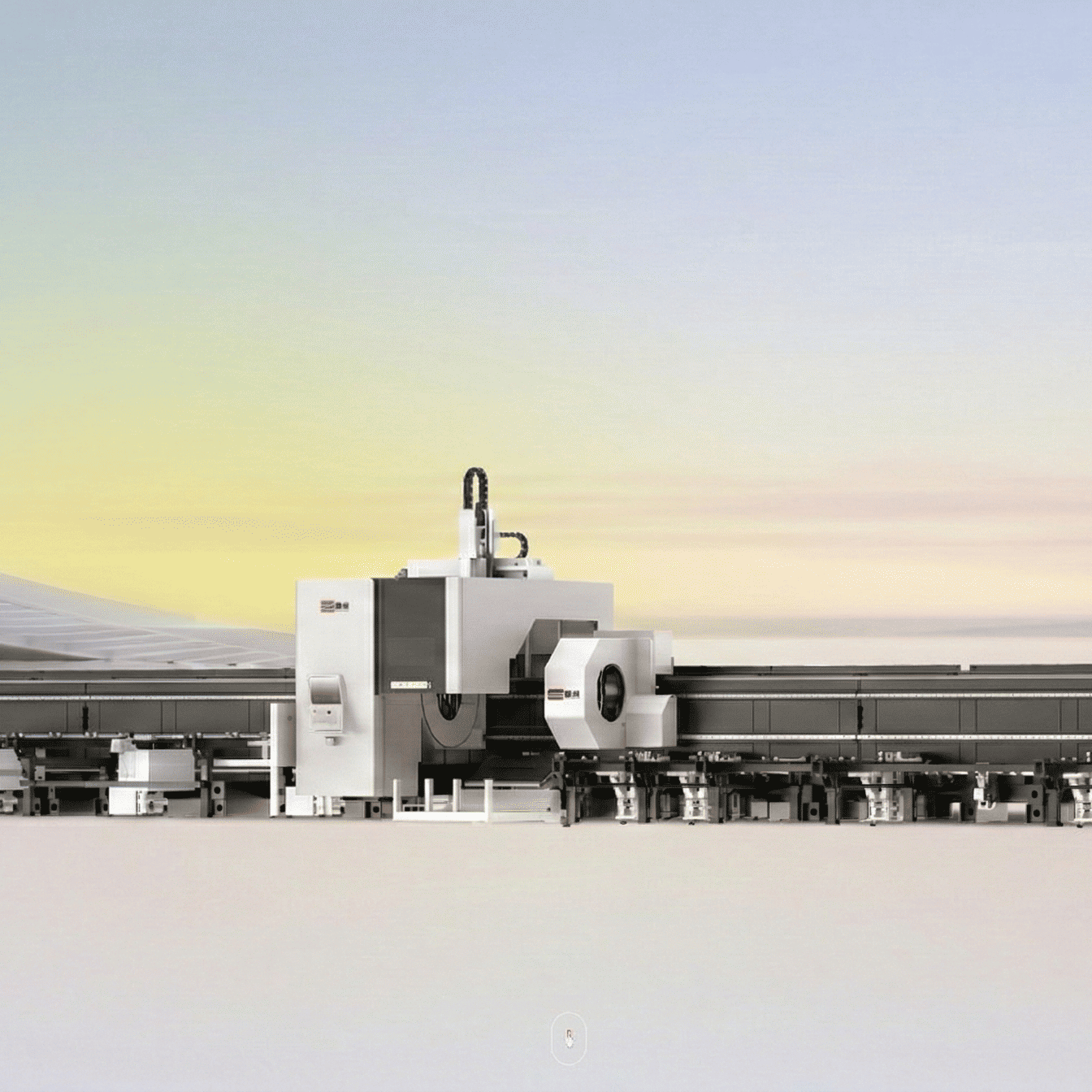 四卡盤重型機光切割機